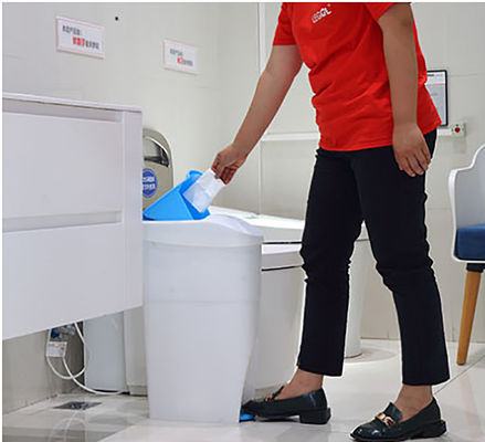 KWS Pedal sanitarny, 4kg pojemniki na odpady do higieny intymnej
